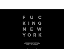 Tablet Screenshot of fuckingnewyork.com